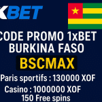 Code promo 1xBet Burkina Faso 2025 BSCMAX : 130 000 XOF de bonus sport ou 1 000 000 XOF au casino