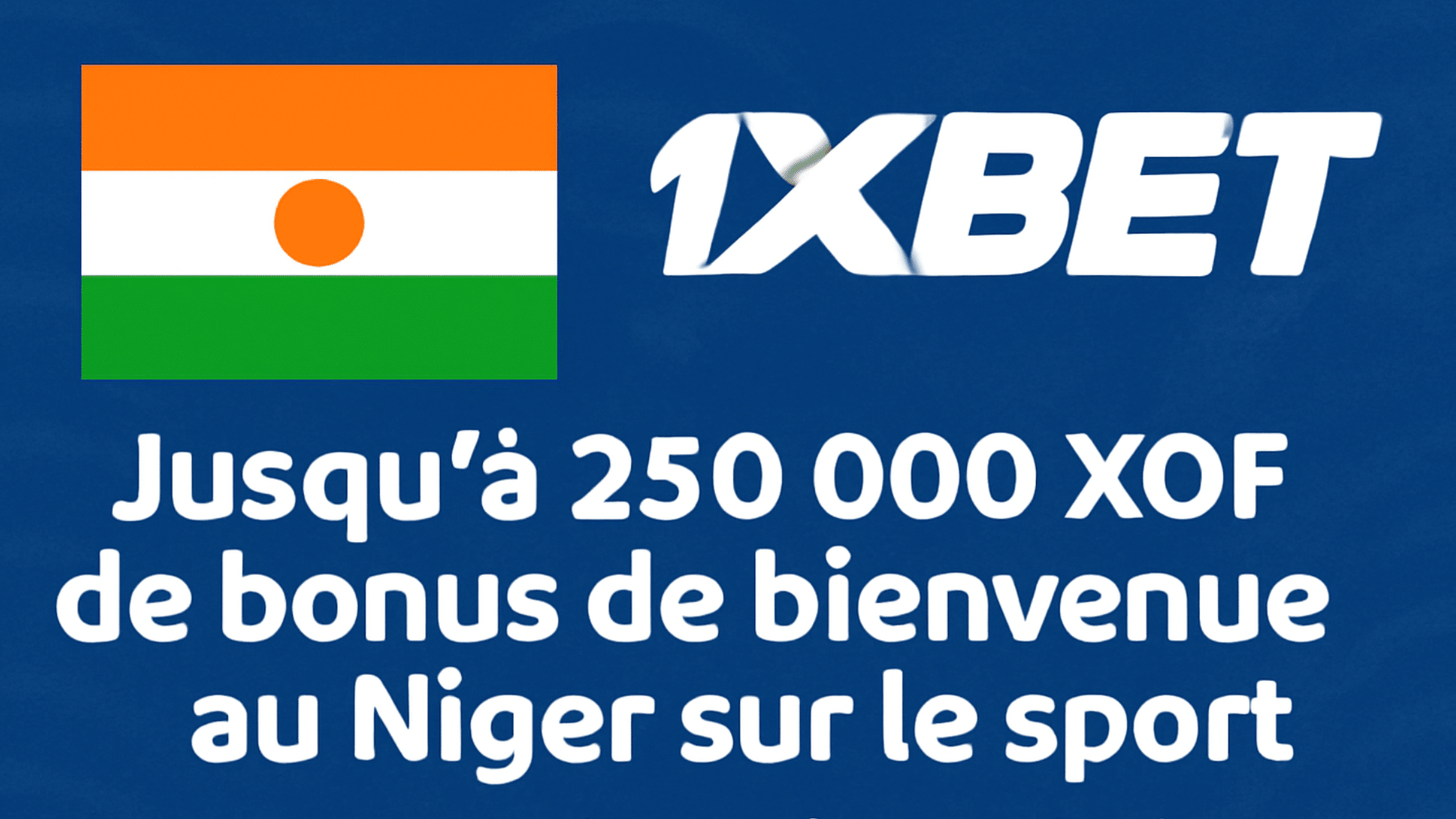 Avecle code promo 1xBet Niger, obtenez 250000 XOF sur les paris sportifs.